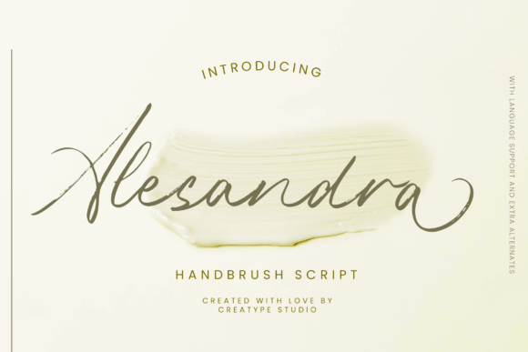 Alesandra: Modern Brush Script for Elegant Designs
