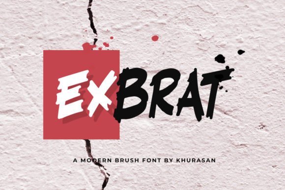 Exbrat: The Quirky Brush Font for Bold Designs
