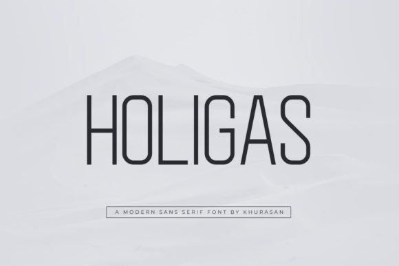 Holigas: A Modern Sans Serif Font for Clean, Stylish Design Projects