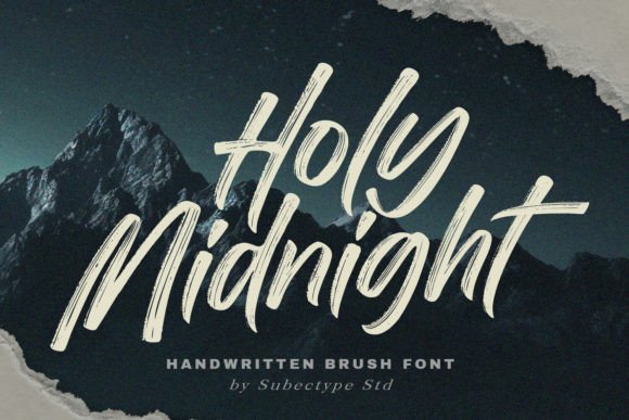 Holy Midnight: Integrating a Handwritten Brush Font into Professional Design Workflows