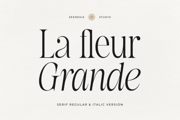 La Fleur Grande: Elegant Serif for Branding