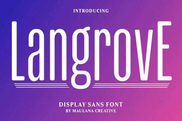 Langrove: Elevate Design with Modern Typography