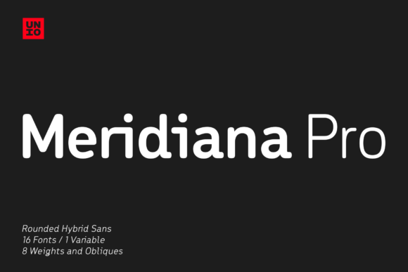 Meridiana Pro: Bridging the Gap Between Rounded Sans and Monospaced Design