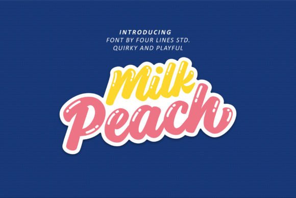 Milk Peach: Playful Typography for Joyful Design