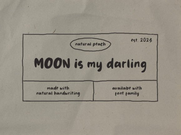 Moon Darling: Integrating a Natural Handwriting Font into Professional Design Workflows