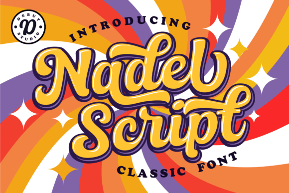 Nadel Script: Elevating Design with Classic Layered Typography