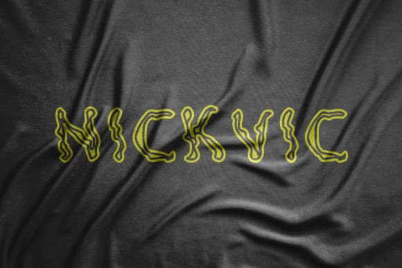 Nickvic Font: Stylish Hand-Drawn Design