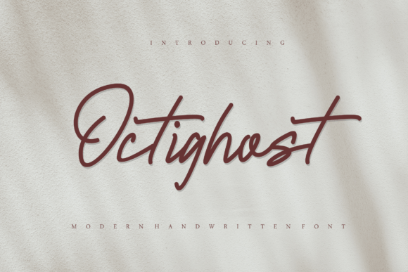 Octighost: Elevating Design with Modern Handwritten Elegance