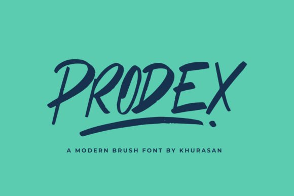 Prodex: A Bold Brush Font for Modern Design Projects