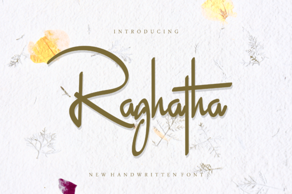 Raghatha: The Modern Signature Font for Creators