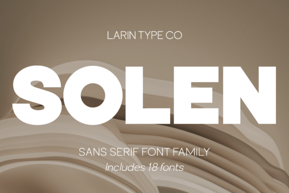Solen: Defining Modern Visual Identity Through Clean Sans-Serif Design