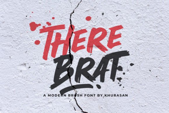 There Brat: Modern Brush Font